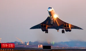 Concorde takes off