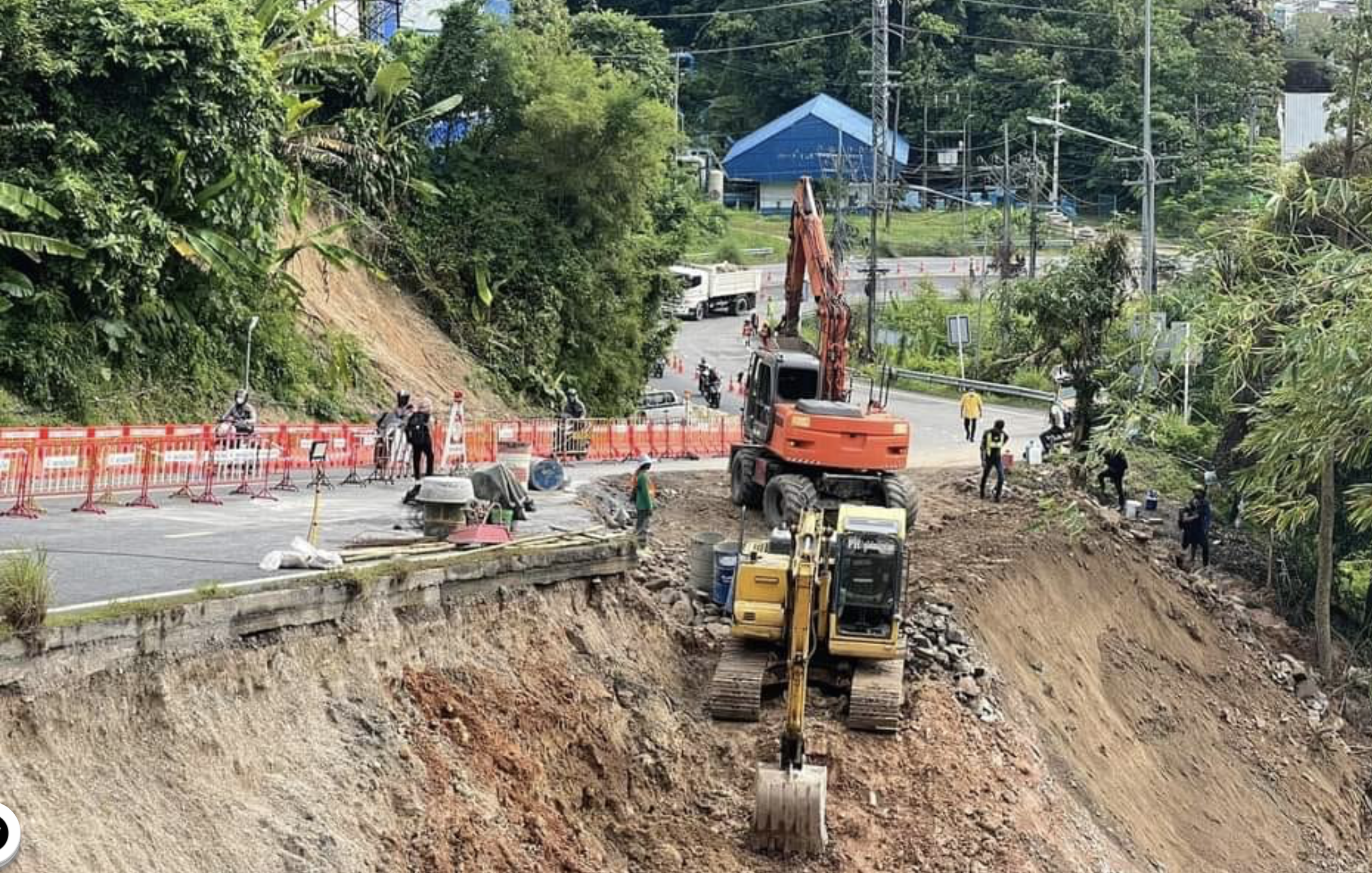 Patong Hill Road repairs