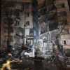 Collapsed building in Kahramanmaras, Turkey