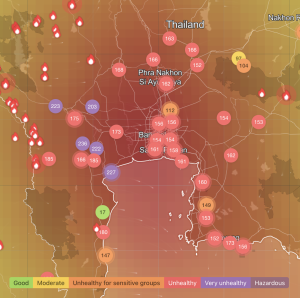 Air quality monitoring Bangkok