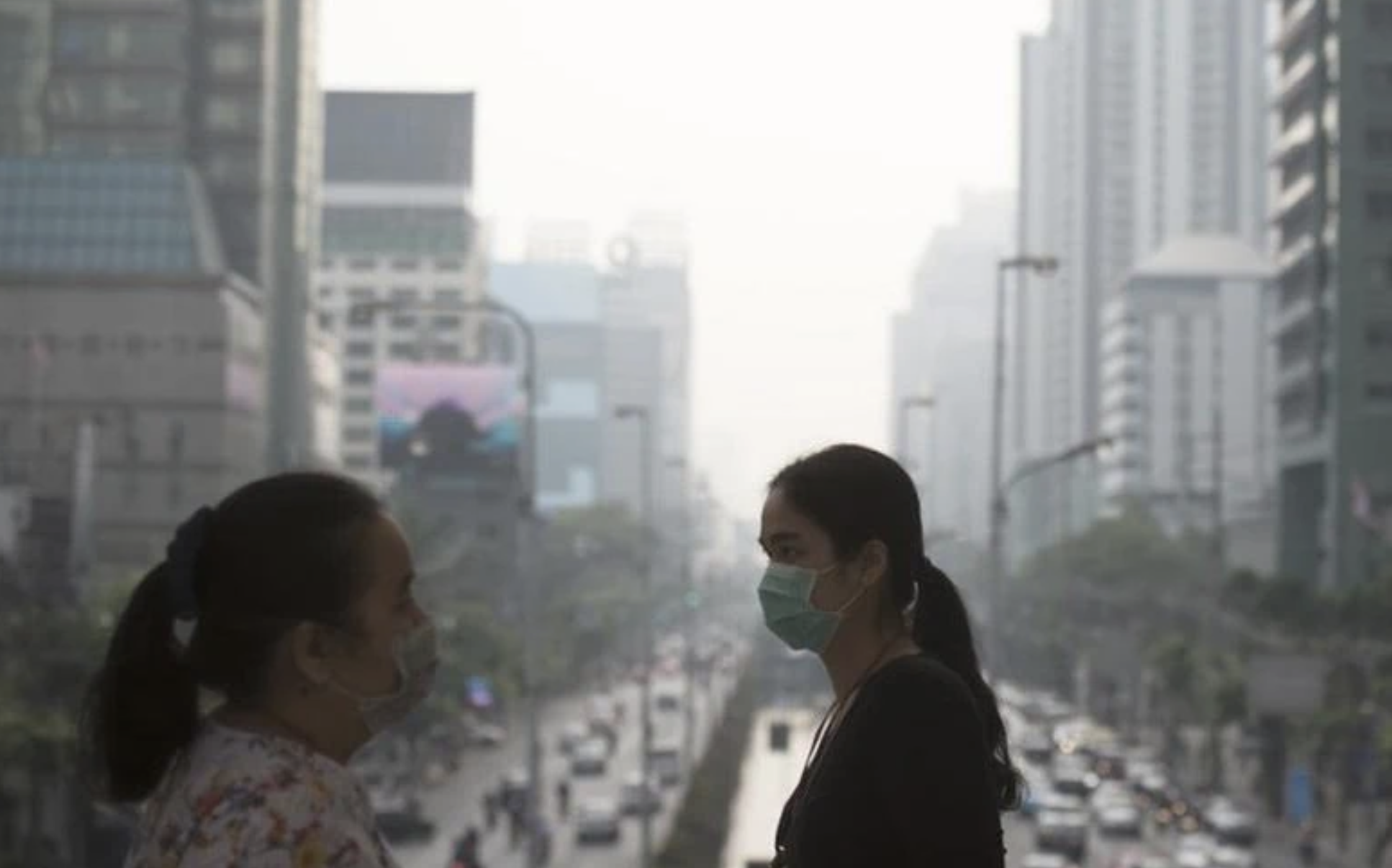 Smoke and air pollution around Thailand