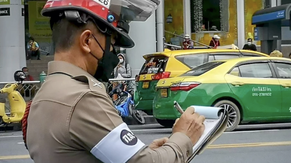 Traffic police in Thailand