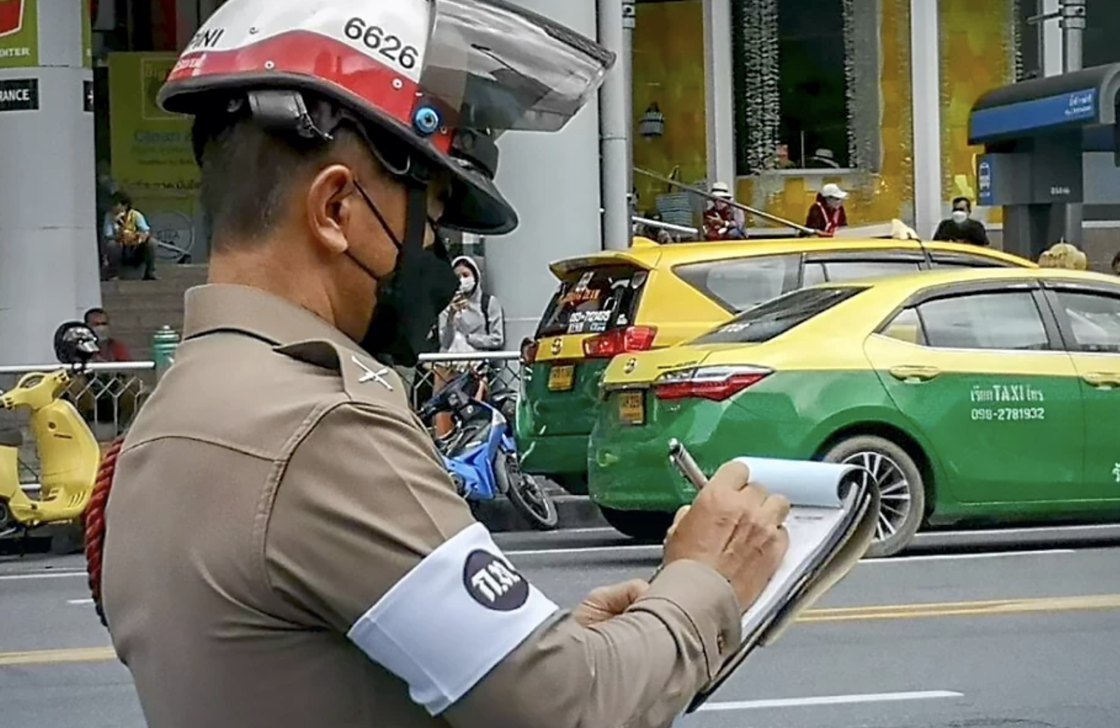 Traffic police in Thailand