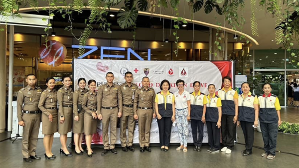 Red Cross Phuket blood donations at Central